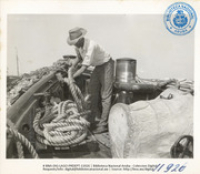 Quartermaster R. M. Josephia, Tugboat Colorado Point (Human Interest / People at Work, LAGO, June 1954), Lago Oil and Transport Co. Ltd.