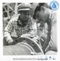 Pipefitter G. J. Meyers (Human Interest / People at Work, LAGO, July 1954), Lago Oil and Transport Co. Ltd.