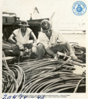 Help us describe this picture! (Human Interest / People at Work, LAGO, ca. 1960), Lago Oil and Transport Co. Ltd.