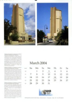 Watertoren Oranjestad & Watertoren San Nicolas - Kalender 2004 - Stichting Monumentenfonds, Stichting Monumentenfonds Aruba