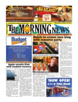 The Morning News (January 30, 2013), The Morning News