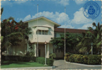 Government office in Oranjestad, Aruba (Postcard, ca. 1965)
