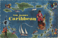 Greetings from The Sunny Caribbean (Postcard, ca. 1966)