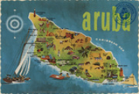 Aruba. The little Dutch Isle in the Netherlands Antilles (Postcard, ca. 1966)