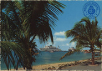 Oranjestad Harbour, Aruba (Postcard, ca. 1969)