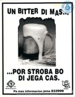 Poster: Un Bitter di Mas ? Por Stroba Bo di Yega Cas (BNA Poster Collection # 015), FADA