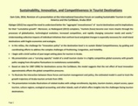 Sustainability, Innovation, and Competitiveness in Tourist Destinations (Presentation), Cole, Sam