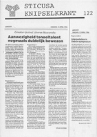 Sticusa Knipselkrant no. 122 (April 1986), Stichting voor Culturele Samenwerking (STICUSA)