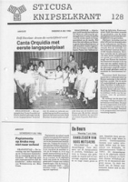 Sticusa Knipselkrant no. 128 (Juli 1986), Stichting voor Culturele Samenwerking (STICUSA)