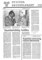 Sticusa Knipselkrant no. 210 (Juli 1988), Stichting voor Culturele Samenwerking (STICUSA)