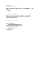 Bibliografie van de Status Aparte van Aruba (2012) - Sankatsing-Nava, Sankatsing-Nava, Irais