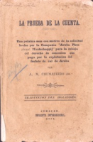 La Prueba de la Cuenta (1884) - A.M. Chumaceiro Az - Aruba Phosphaat Maatschappij, Chumaceiro, Abraham Mendes Az.