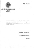 Afkondigingsblad van Aruba 1986 no. 29, DWJZ - Directie Wetgeving en Juridische Zaken