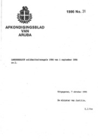 Afkondigingsblad van Aruba 1986 no. 31, DWJZ - Directie Wetgeving en Juridische Zaken