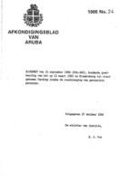Afkondigingsblad van Aruba 1986 no. 34, DWJZ - Directie Wetgeving en Juridische Zaken