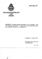 Afkondigingsblad van Aruba 1987 no. 95, DWJZ - Directie Wetgeving en Juridische Zaken