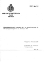 Afkondigingsblad van Aruba 1987 no. 98, DWJZ - Directie Wetgeving en Juridische Zaken