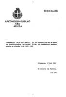 Afkondigingsblad van Aruba 1988 no. 69, DWJZ - Directie Wetgeving en Juridische Zaken
