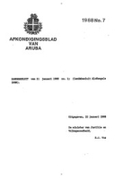 Afkondigingsblad van Aruba 1988 no. 7, DWJZ - Directie Wetgeving en Juridische Zaken