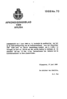 Afkondigingsblad van Aruba 1988 no. 70, DWJZ - Directie Wetgeving en Juridische Zaken