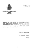 Afkondigingsblad van Aruba 1988 no. 72, DWJZ - Directie Wetgeving en Juridische Zaken