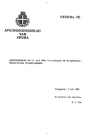 Afkondigingsblad van Aruba 1988 no. 76, DWJZ - Directie Wetgeving en Juridische Zaken