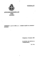 Afkondigingsblad van Aruba 1988 no. 8, DWJZ - Directie Wetgeving en Juridische Zaken