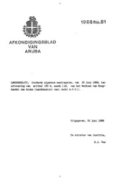 Afkondigingsblad van Aruba 1988 no. 81, DWJZ - Directie Wetgeving en Juridische Zaken