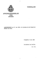 Afkondigingsblad van Aruba 1988 no. 83, DWJZ - Directie Wetgeving en Juridische Zaken