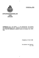 Afkondigingsblad van Aruba 1988 no. 85, DWJZ - Directie Wetgeving en Juridische Zaken