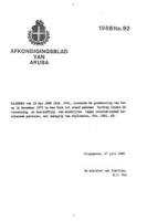 Afkondigingsblad van Aruba 1988 no. 92, DWJZ - Directie Wetgeving en Juridische Zaken