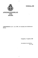 Afkondigingsblad van Aruba 1988 no. 98, DWJZ - Directie Wetgeving en Juridische Zaken