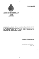 Afkondigingsblad van Aruba 1988 no. 99, DWJZ - Directie Wetgeving en Juridische Zaken