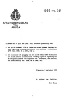 Afkondigingsblad van Aruba 1989 no. 35, DWJZ - Directie Wetgeving en Juridische Zaken