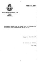 Afkondigingsblad van Aruba 1991 no. 120, DWJZ - Directie Wetgeving en Juridische Zaken