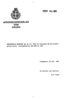 Afkondigingsblad van Aruba 1991 no. 86, DWJZ - Directie Wetgeving en Juridische Zaken
