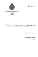 Afkondigingsblad van Aruba 1993 no. 60, DWJZ - Directie Wetgeving en Juridische Zaken