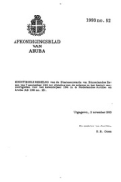 Afkondigingsblad van Aruba 1993 no. 62, DWJZ - Directie Wetgeving en Juridische Zaken