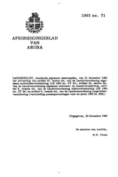 Afkondigingsblad van Aruba 1993 no. 71, DWJZ - Directie Wetgeving en Juridische Zaken
