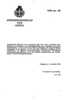 Afkondigingsblad van Aruba 1994 no. 59, DWJZ - Directie Wetgeving en Juridische Zaken