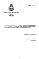 Afkondigingsblad van Aruba 1994 no. 6, DWJZ - Directie Wetgeving en Juridische Zaken