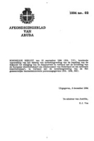 Afkondigingsblad van Aruba 1994 no. 62, DWJZ - Directie Wetgeving en Juridische Zaken