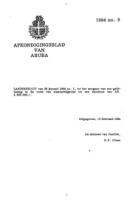 Afkondigingsblad van Aruba 1994 no. 9, DWJZ - Directie Wetgeving en Juridische Zaken