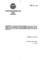 Afkondigingsblad van Aruba 1995 no. 38, DWJZ - Directie Wetgeving en Juridische Zaken