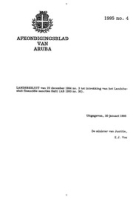 Afkondigingsblad van Aruba 1995 no. 4, DWJZ - Directie Wetgeving en Juridische Zaken