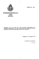 Afkondigingsblad van Aruba 1995 no. 63, DWJZ - Directie Wetgeving en Juridische Zaken