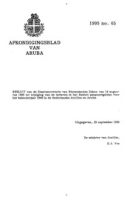 Afkondigingsblad van Aruba 1995 no. 65, DWJZ - Directie Wetgeving en Juridische Zaken