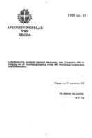 Afkondigingsblad van Aruba 1995 no. 67, DWJZ - Directie Wetgeving en Juridische Zaken