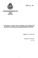 Afkondigingsblad van Aruba 1995 no. 68, DWJZ - Directie Wetgeving en Juridische Zaken