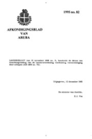 Afkondigingsblad van Aruba 1995 no. 82, DWJZ - Directie Wetgeving en Juridische Zaken